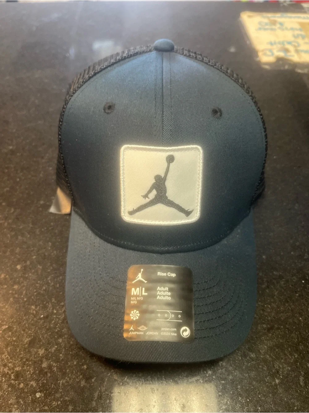 Jordan black  Jumpman Patch Mesh-Back Cap SnapBack